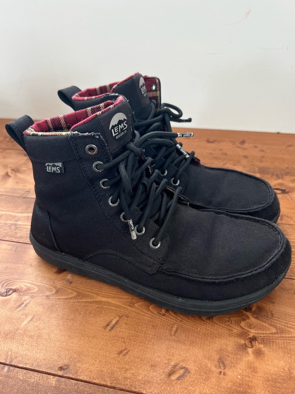 Lems Boulder Boot Black Vegan Hiking Barefoot